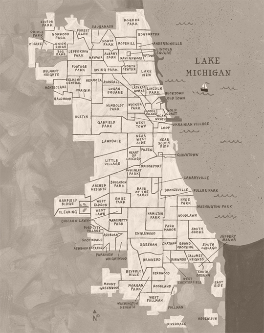 neighborhood Map Chicago