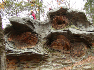 Iron swirl formations